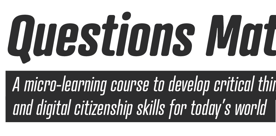 Questions Matter – training session