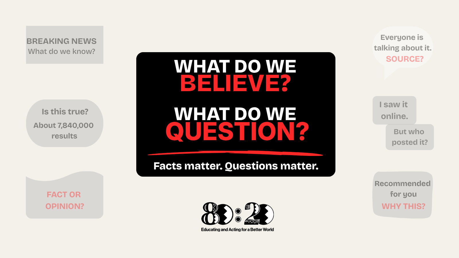 International Literacy Day - Reading beyond the words: Why facts and questions matter