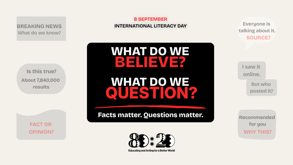 International Literacy Day - Reading beyond the words: Why facts and questions matter