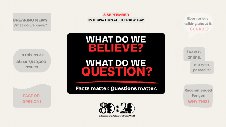International Literacy Day - Reading beyond the words: Why facts and questions matter